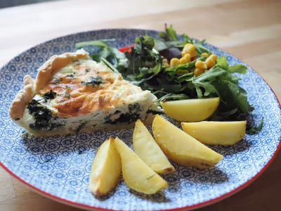Lachs-Spinat-Quiche